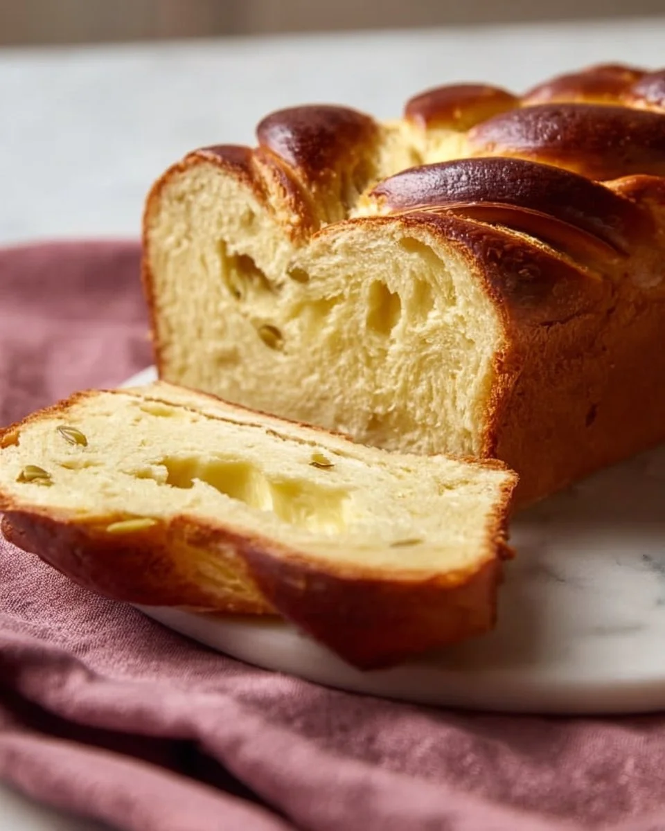 Freshly baked Scandinavian Cardamom Bread with aromatic spices