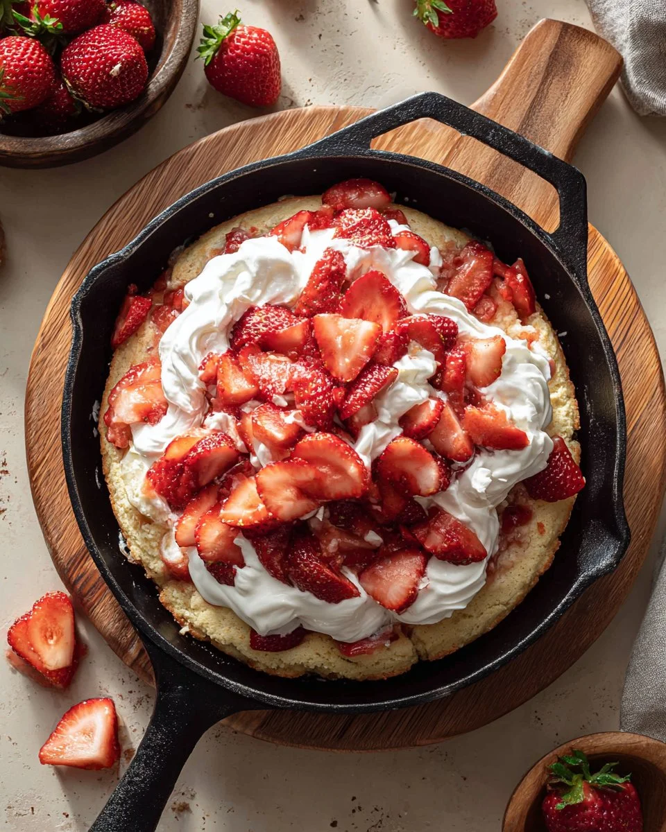 Skillet Strawberry Shortcake