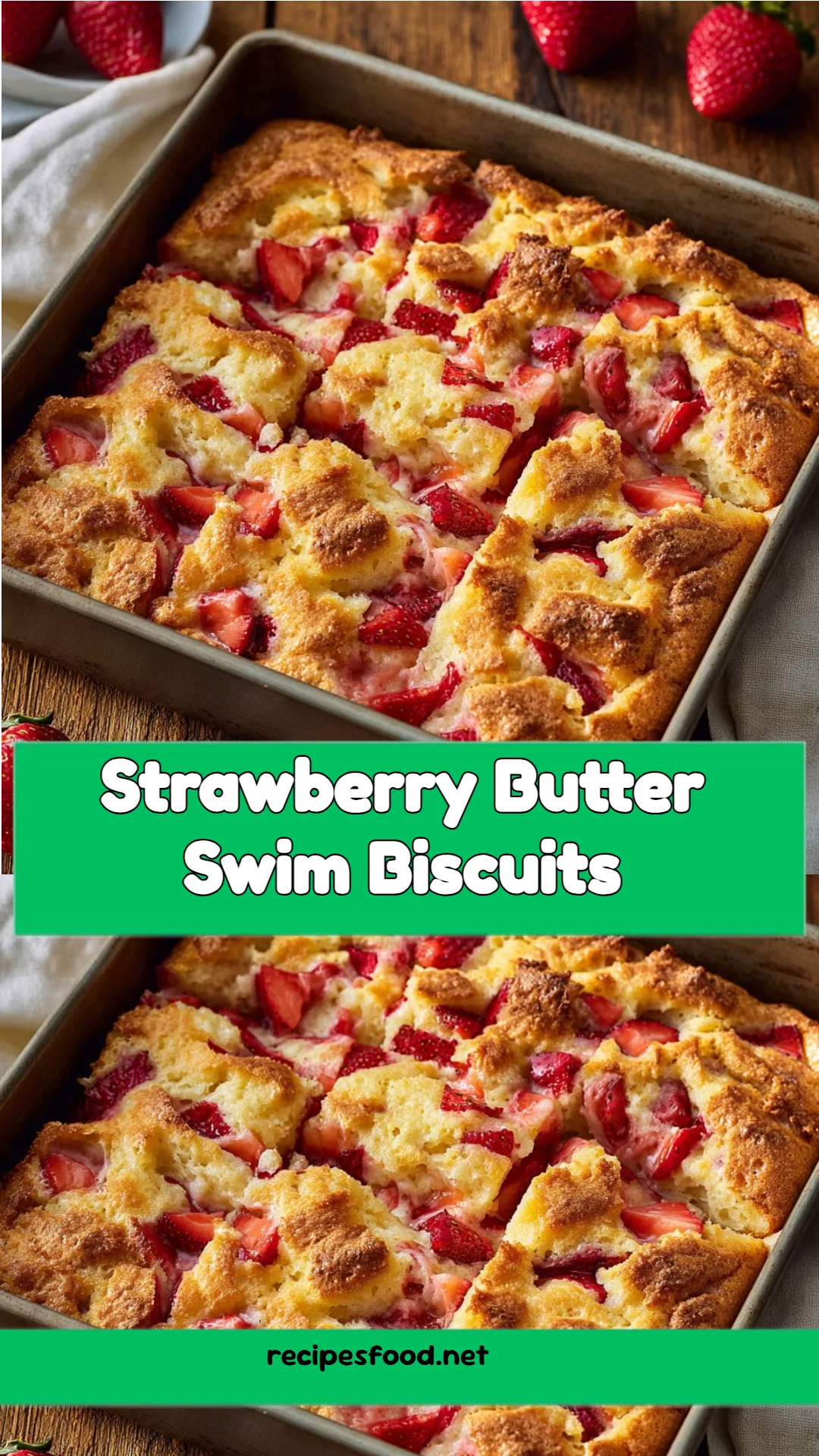 Strawberry Butter Swim Biscuits