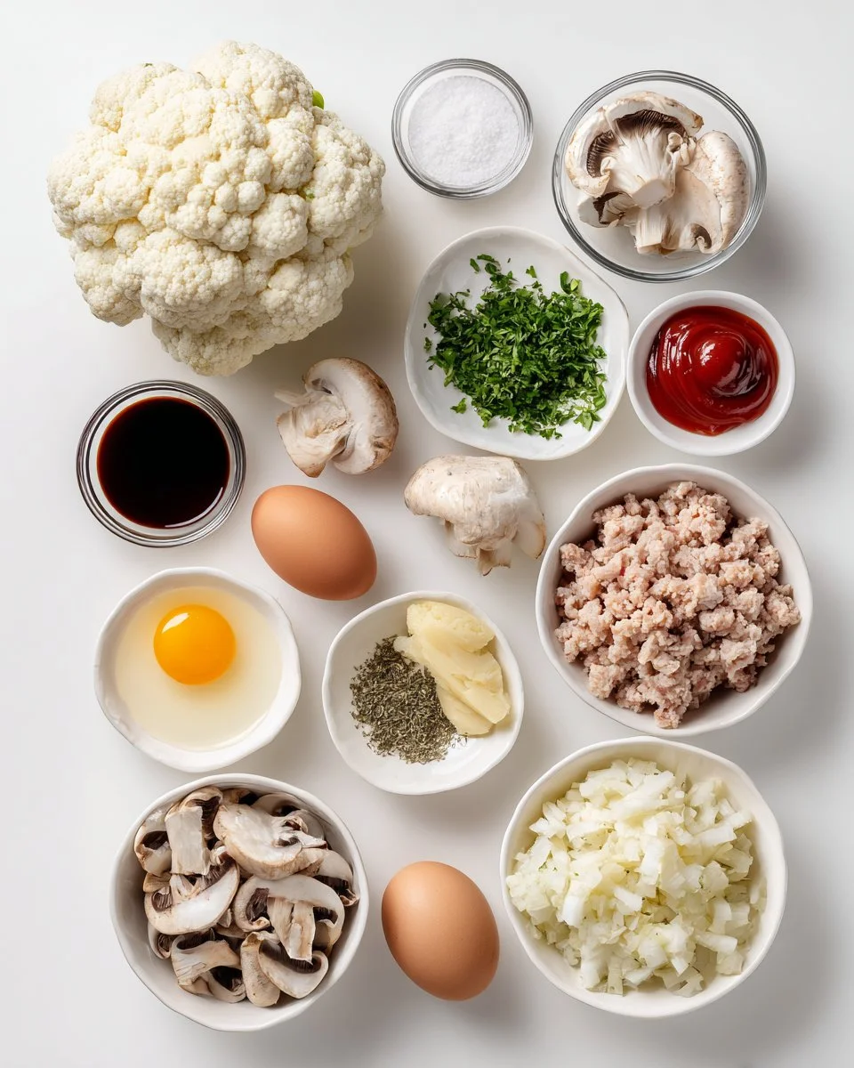Turkey Cauliflower Meatloaf