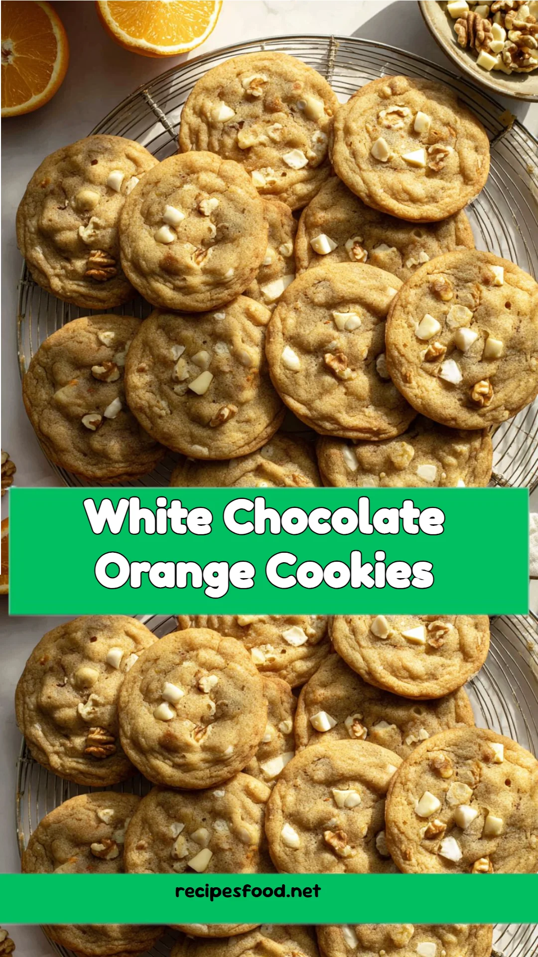 White Chocolate Orange Cookies