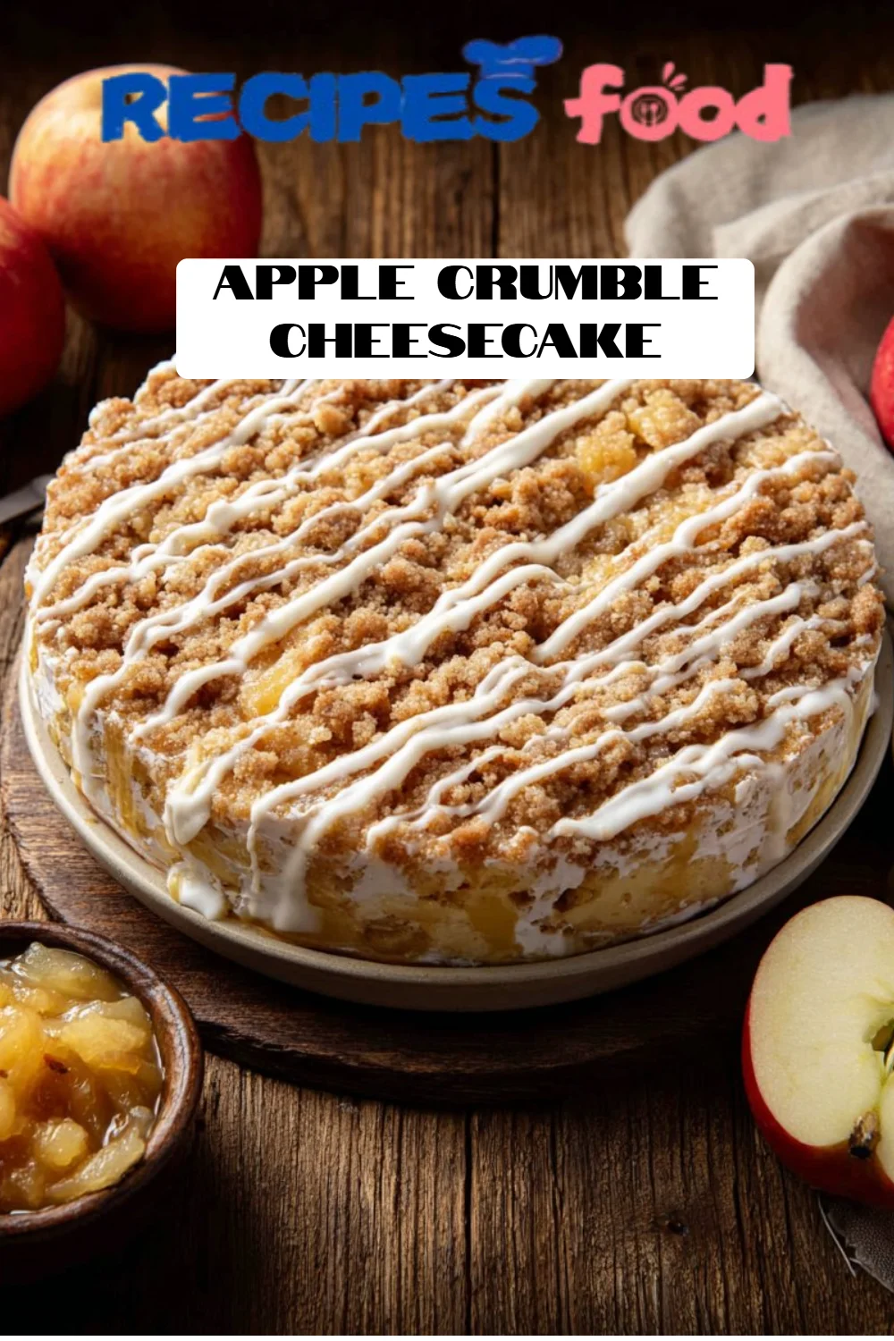 Apple Crumble Cheesecake