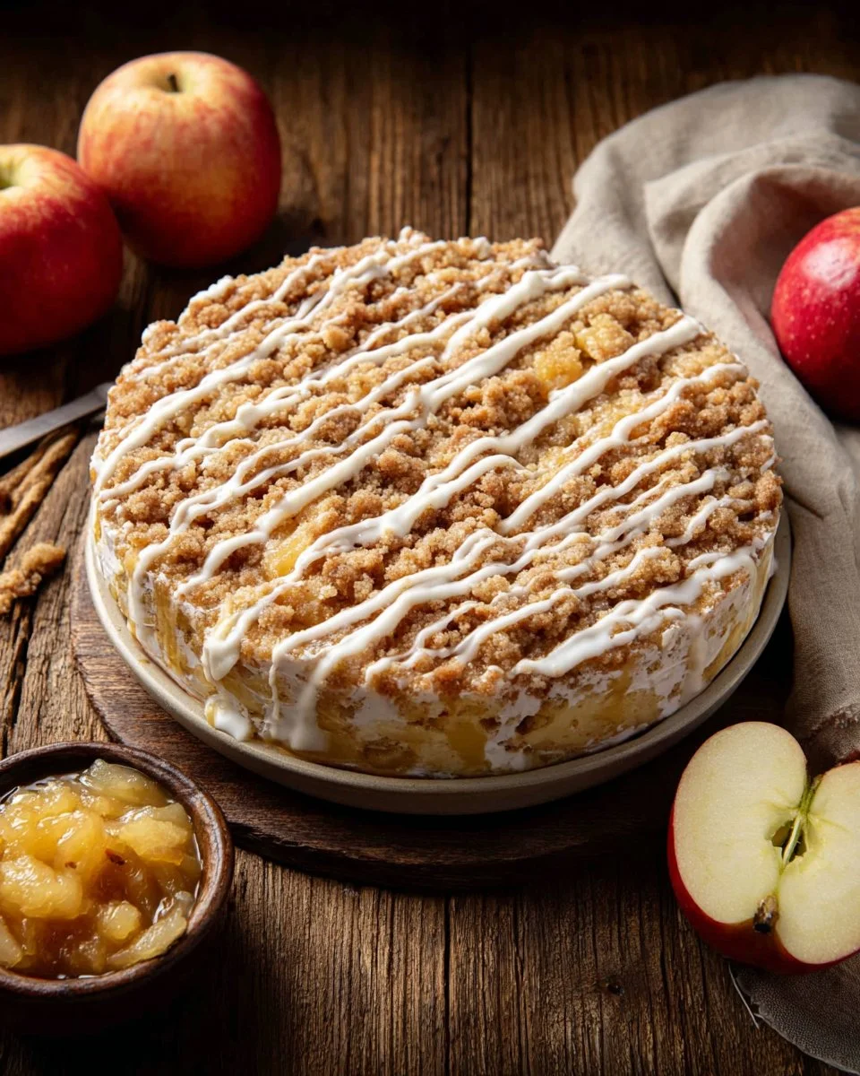 Apple Crumble Cheesecake