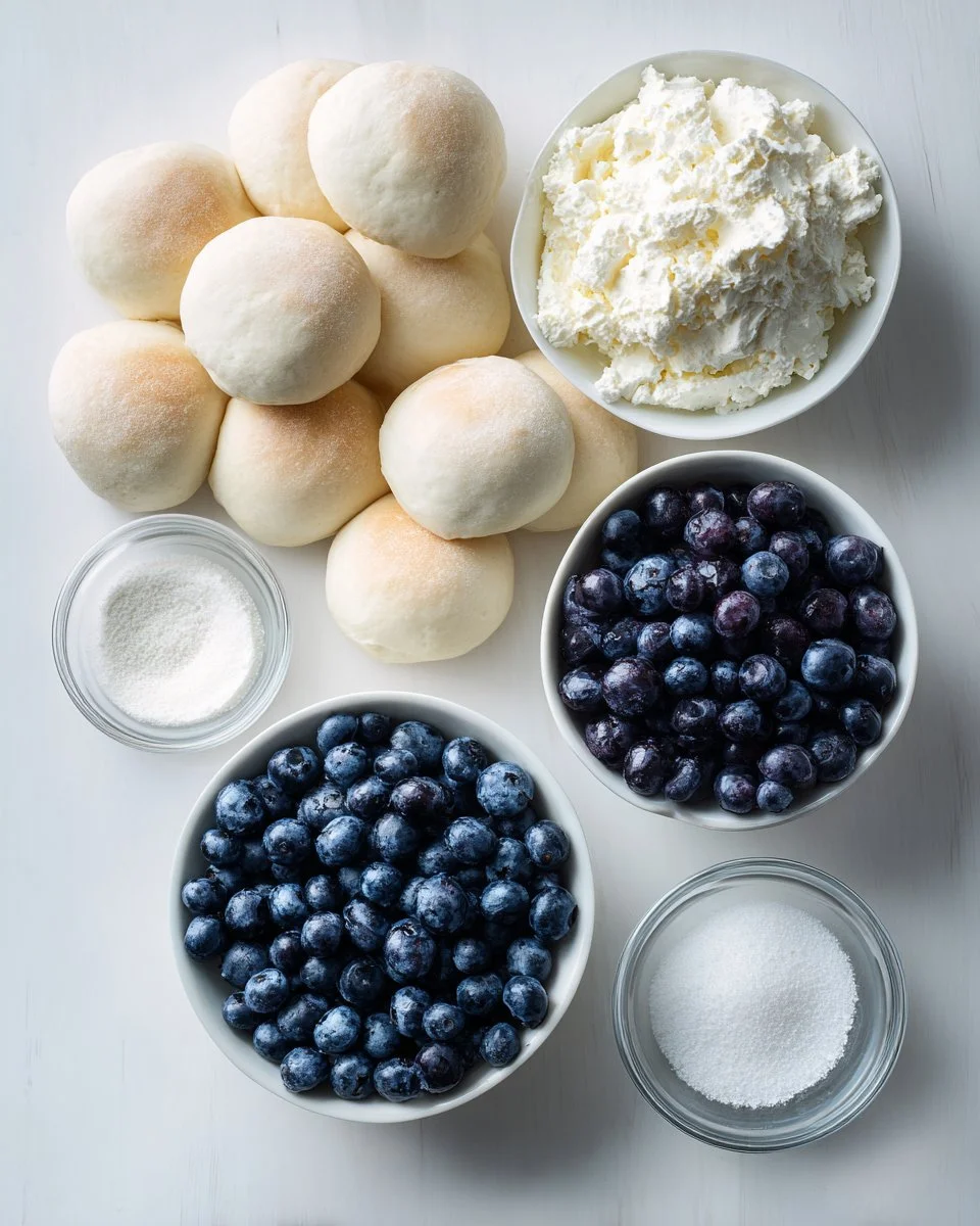 Baked Cream Cheese Blueberry Bombs