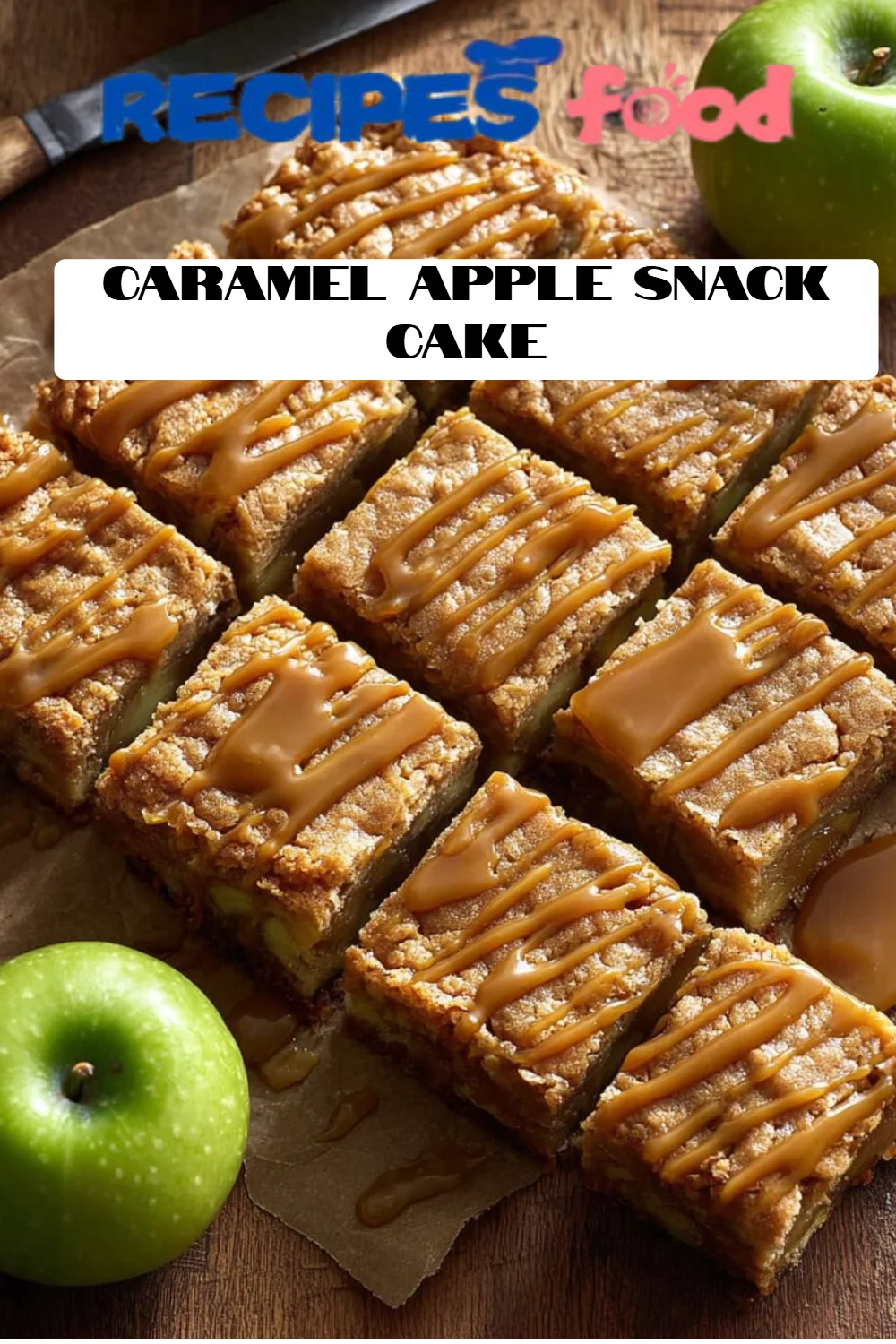 Caramel Apple Snack Cake