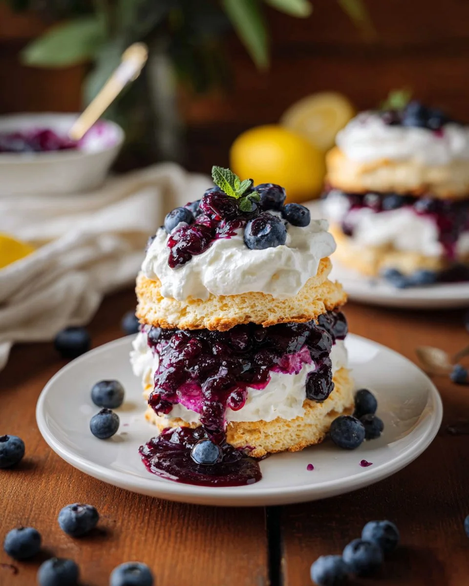 Lemon Blueberry Shortcake