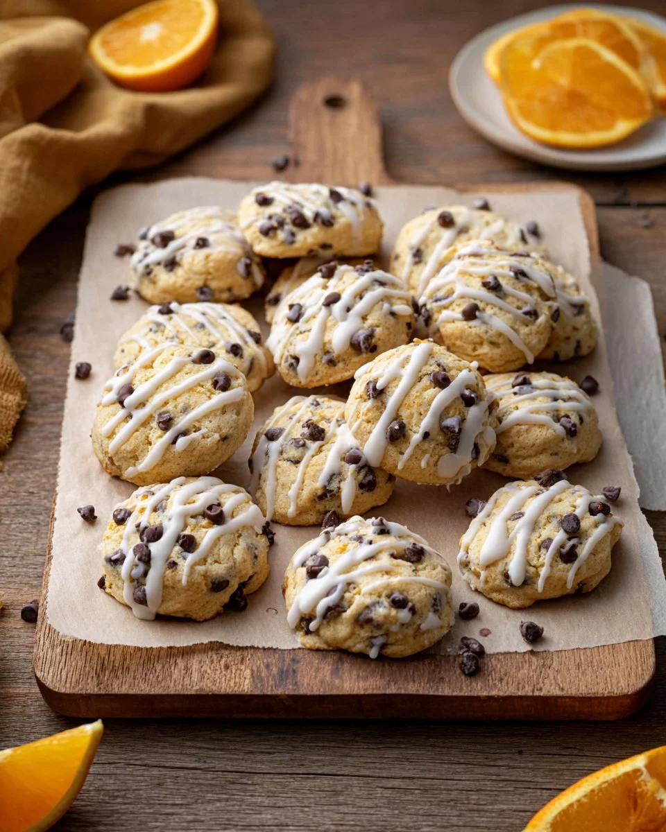 Orange Chocolate Chip Ricotta Cookies