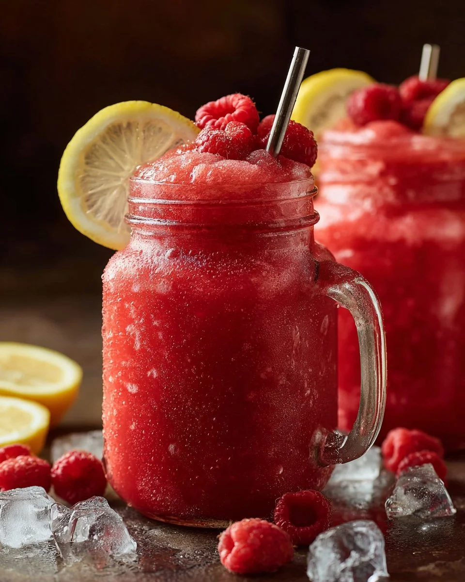 Raspberry Lemonade Slushy