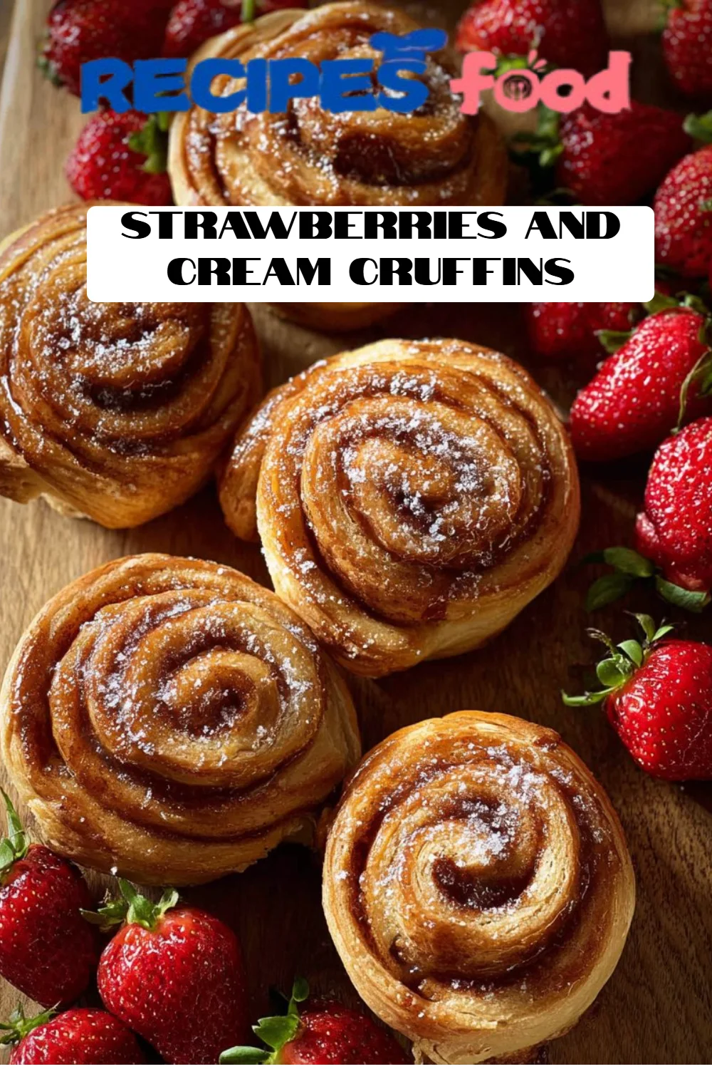 Strawberries and Cream Cruffins