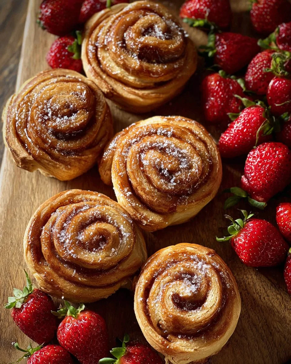 Strawberries and Cream Cruffins