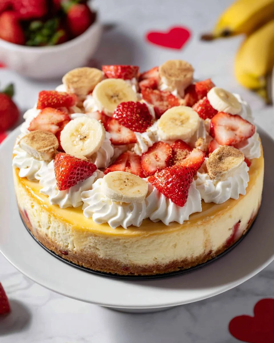 Strawberry Banana Cheesecake