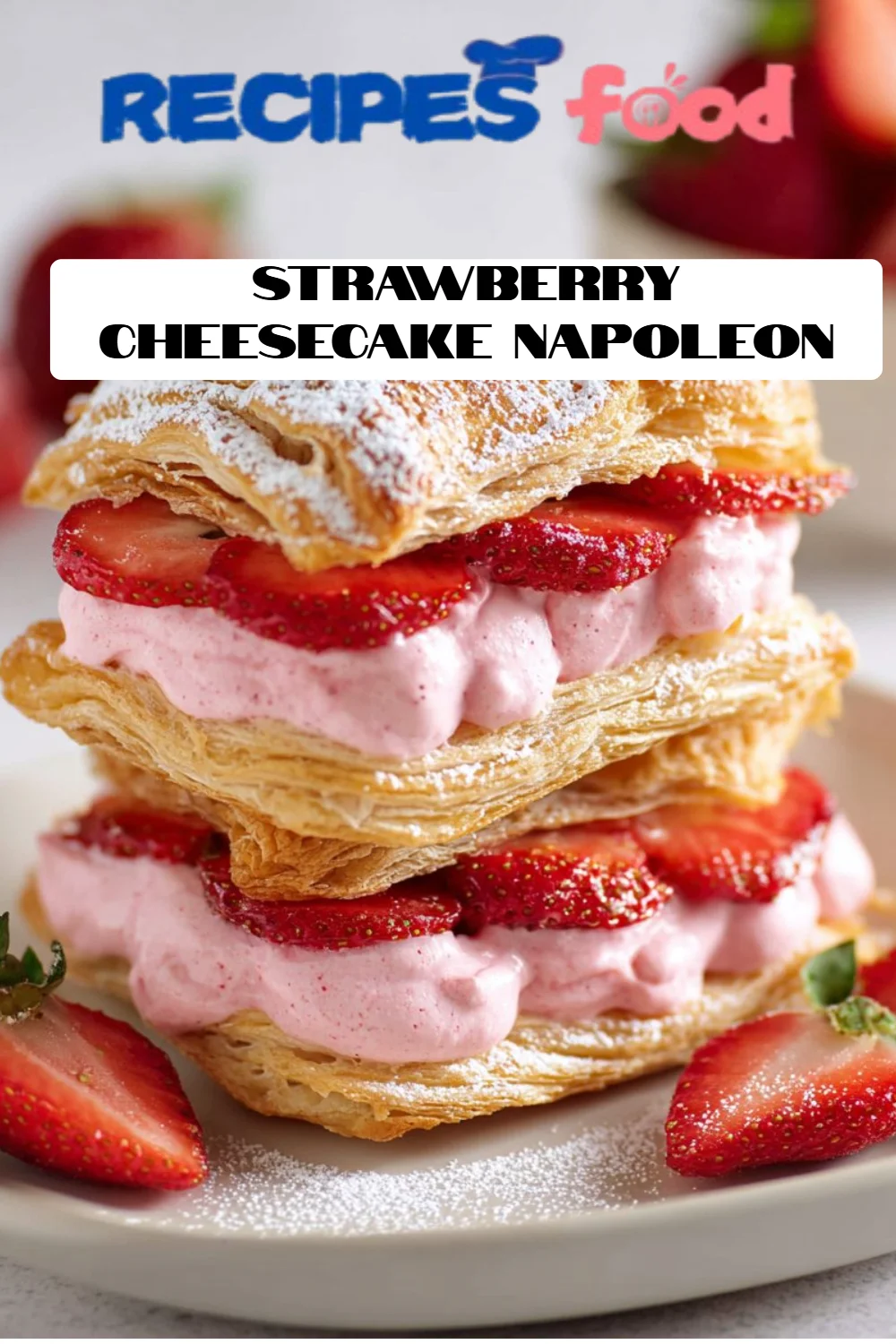 Strawberry Cheesecake Napoleon