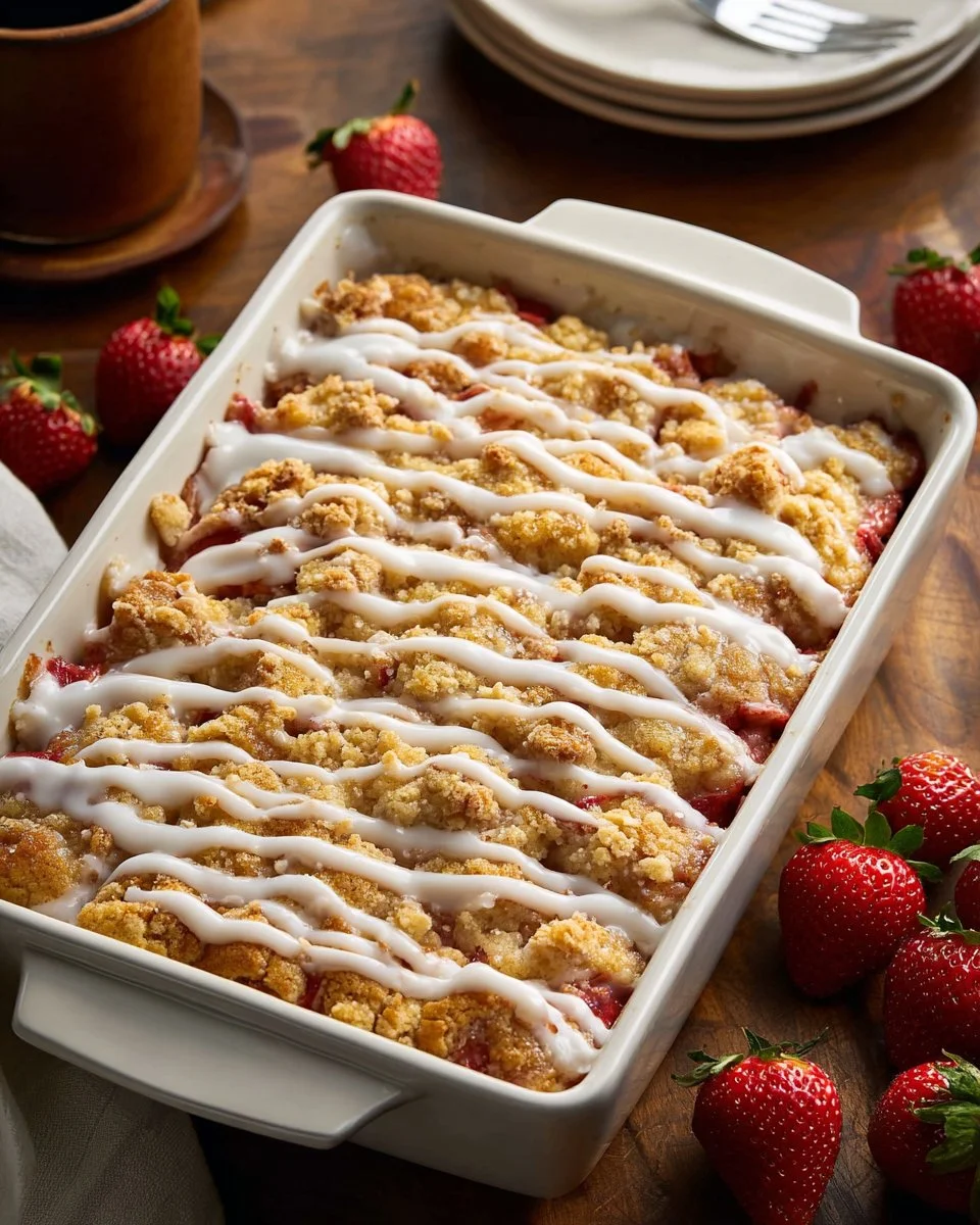 Strawberry Crumb Cake