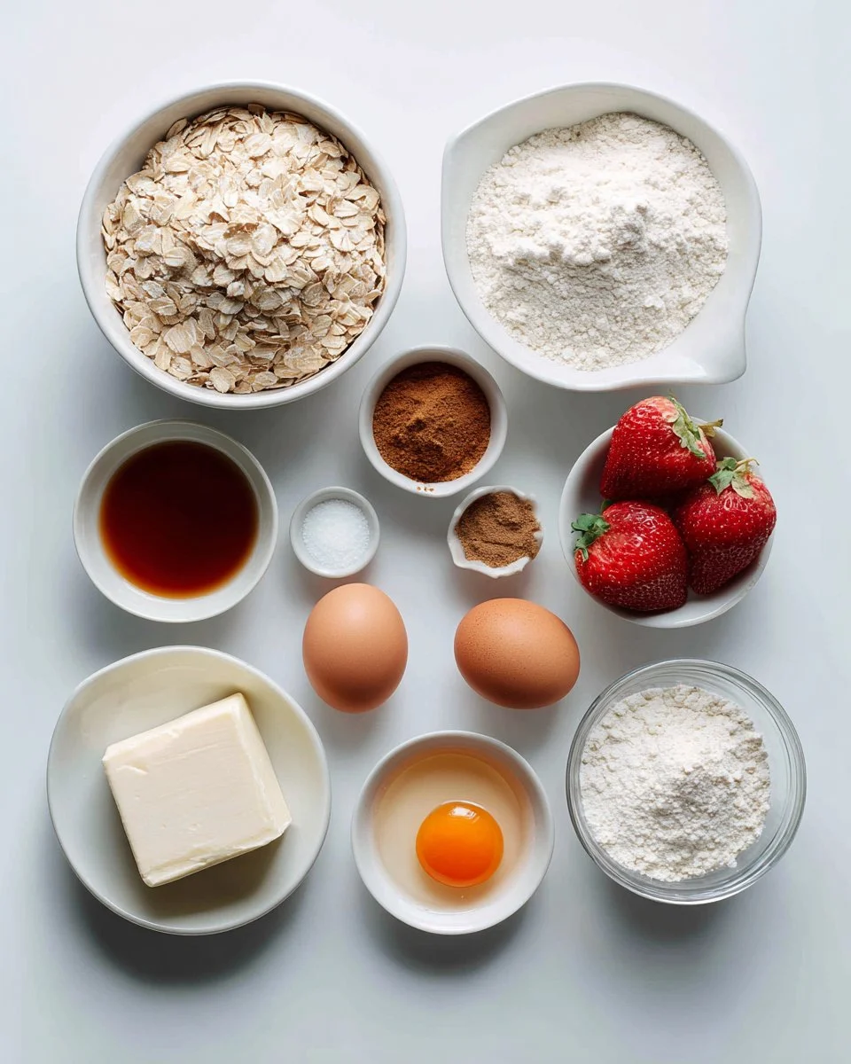 Strawberry Iced Oatmeal Cookies