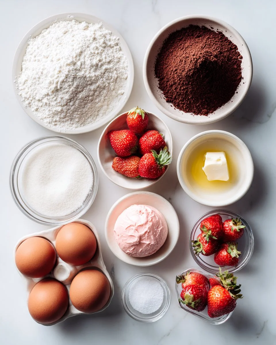 Strawberry Mousse Brownies