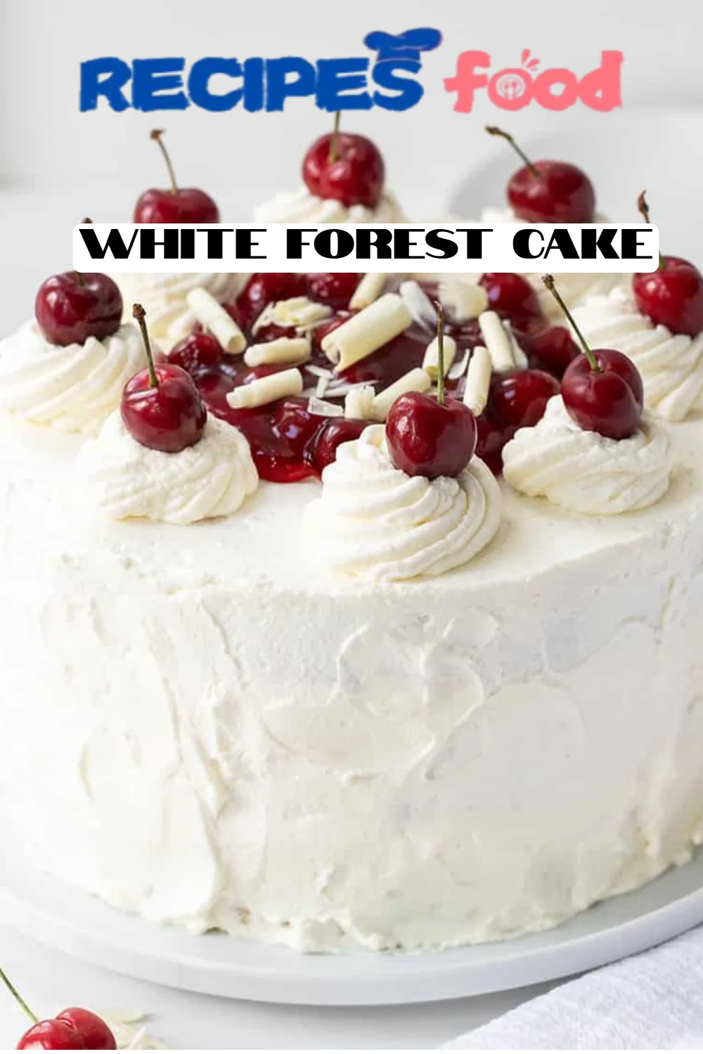 White Forest Cake